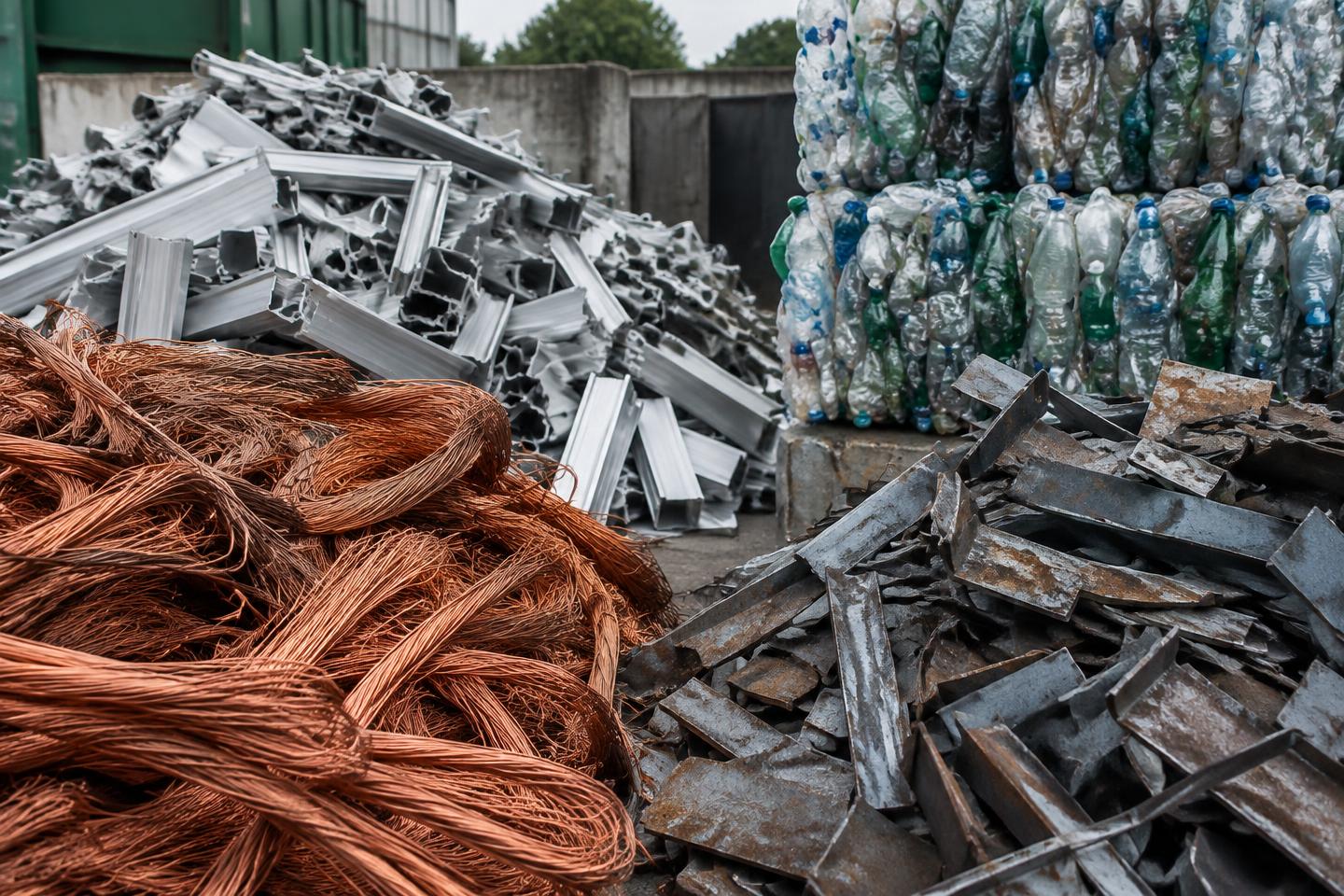 Variety of recyclable materials
